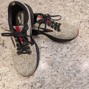 Brooks Launch Black and White Running Shoes